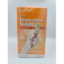 2 Pack of 30 Count Premium Quality Vinyl Disposable Gloves ~ One Size Fits All Comfortable Fit