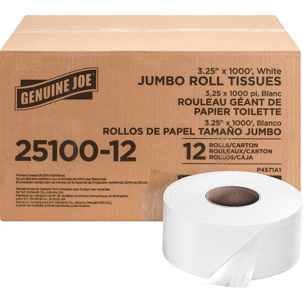 Genuine Joe - GJO2510012 2-ply Jumbo Roll Dispnsr Bath Tissue