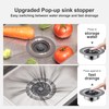 XLMSPORTS Upgraded 3 in 1 Universal Kitchen Sink Stopper Strainer-Reddle