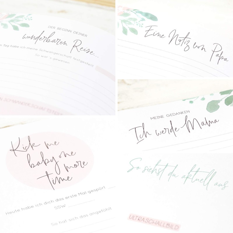 Pregnancy Diary and Planner - 40 weeks relaxed through pregnancy