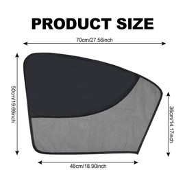 XhuangTech Side Window Sunshade Magnetic with Half Shade, Front Car Window Covers Heat Insulation UV Rays Glare, Foldable Sun Visor Keep Vehicle Cool Window Protector (for Driver's Seat)