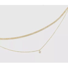 Unbranded Womens Brand New Pretty Classy Layered Necklace Gold Plated Jewlery