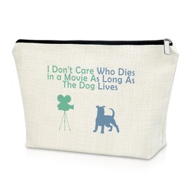 Sazuwu Funny Gifts for Dog Lovers Travel Makeup Bags Cosmetic Organizer Bag Dog Owner Birthday Gift Thank You for Trainer Animals Lovers