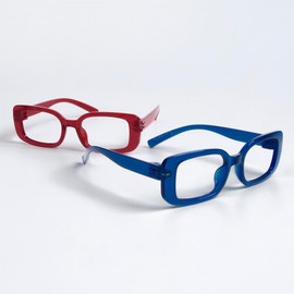 Eyekepper Metalless Screwless Spring Hinges Funky Reading Glasses 6 Pack Designer Readers for Women +4.00