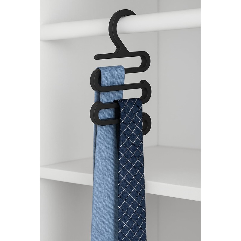 NewGround Designs Tie Belt & Scarf Holder - Stylish Organiser