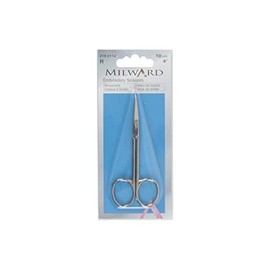 Milward Fine Curved Embroidery Scissors, Multi-Colour, 10 cm