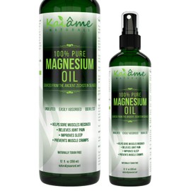 Kaiame Naturals Kaiame Naturals Magnesium Oil Spray, Large 12 oz, Undiluted, Pure and Organic, Sourced from Ancient Zechstein Seabed