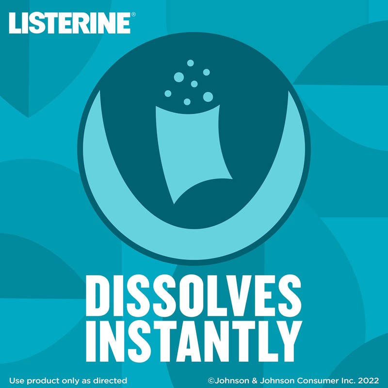Listerine PocketPaks Cool Mint Breath Strips, Portable Pocket-Sized Oral Care