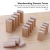 50Pcs Domino Tenon Beech Wood 8x40mm Loose Tenons Woodworking Accessory