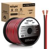 Nilight 50FT 12AWG Copper Clad Aluminum Wire 12/2 Gauge Red