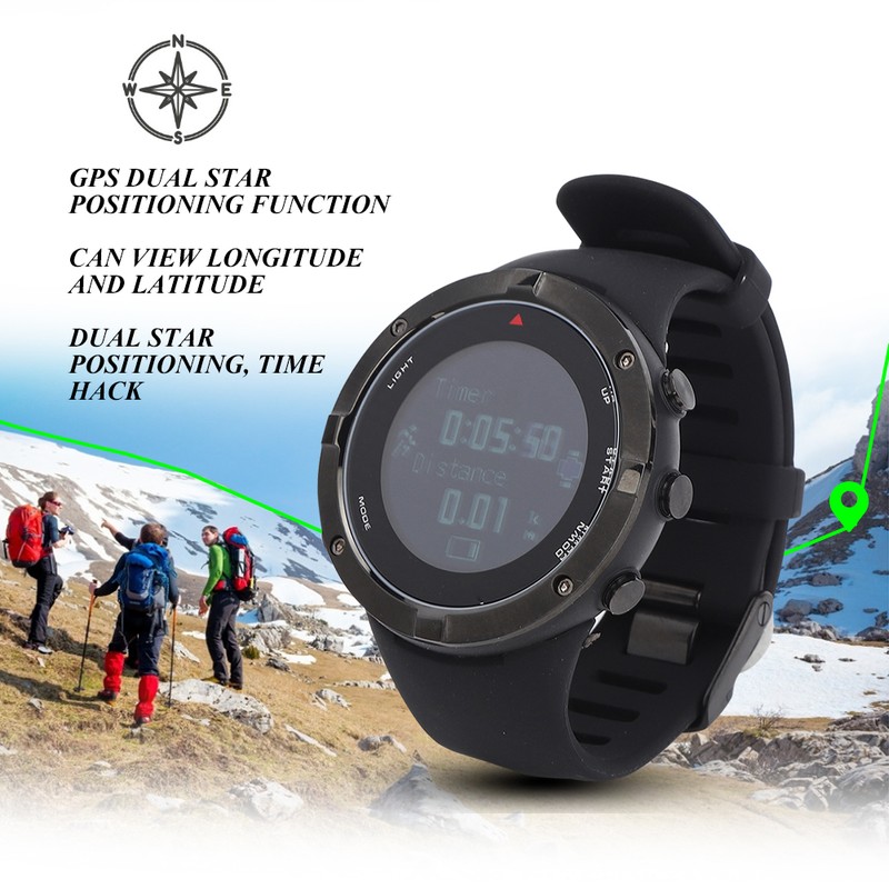 Outdoor Sports Mountain Climbing Compass Air Pressure Step Count Light