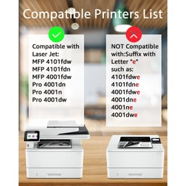greencycle 148A with Chip W1480A Toner Cartridge Replacement Compatible for HP 148A Black Toner Cartridge Work with Laser Jet Pro 4001dw 4001dn 4001n MFP 4101fdw 4101fdn Ink Cartridge(2PCS,with Chip)