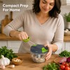 Manual Garlic Chopper for Food Prep - Pull-String Vegetable Mincer