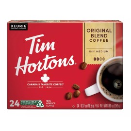 Tim Hortons 24 Count Tim Hortons Original Blend Medium Roast Coffee, Single-Serve K-Cup Pods