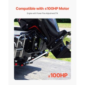 VEVOR Transom Saver, 23-35 in, Adjustable Boat Transom Saver with Composite Head, Corrosion-Resistant Easy-to-Install Transom Savers for Less Than 100 HP Outboard Motor, Fit for Roller & Trailer