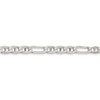 Solid 925 Sterling Silver 5.5mm Figaro Anchor Mariner Chain Necklace