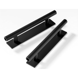 kwa heri kwa heri 15 Pack Self-Stick Push Pull Helper Black Hidden Cabinet Handle ABS Plastic Door Window Wardrobe Handle Instant Cabinet Drawer Furniture Handles (Black)