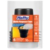Hefty Multi-Purpose Cups, Reusable Containers with Lids, 16 Ounce Capacity,