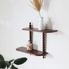 FRIADE 2-Tier Wall Mounted Floating Shelf with Two Roman Column,Decorative