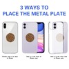 9 Pieces Round Metal Plate Mount for Magnetic Cell Phone