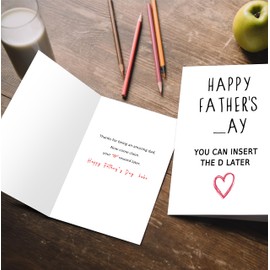 Beixian Funny Fathers Day Card Gifts for Husband, Happy Fathers Day Card Gifts from Wife, Father's Day, Father's Day Decorations