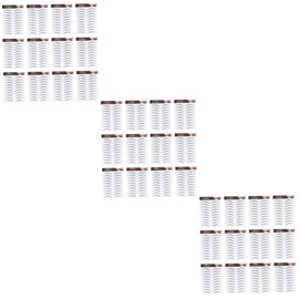 Baluue 3sets Eyebrow Stencil Set Black Hair-like Brow Tint Quick Application Skill Needed Easy to Carry 12sheets*3