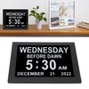 8inch Digital Day Calendar Clock Alarm Reminders Auto Dimming Large