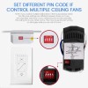 53T Ceiling Fan Wall Remote Control 4DIP Switch for Harbor