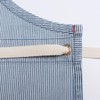 Jeanerlor Blue Striped Denim Aprons for Women and Men -