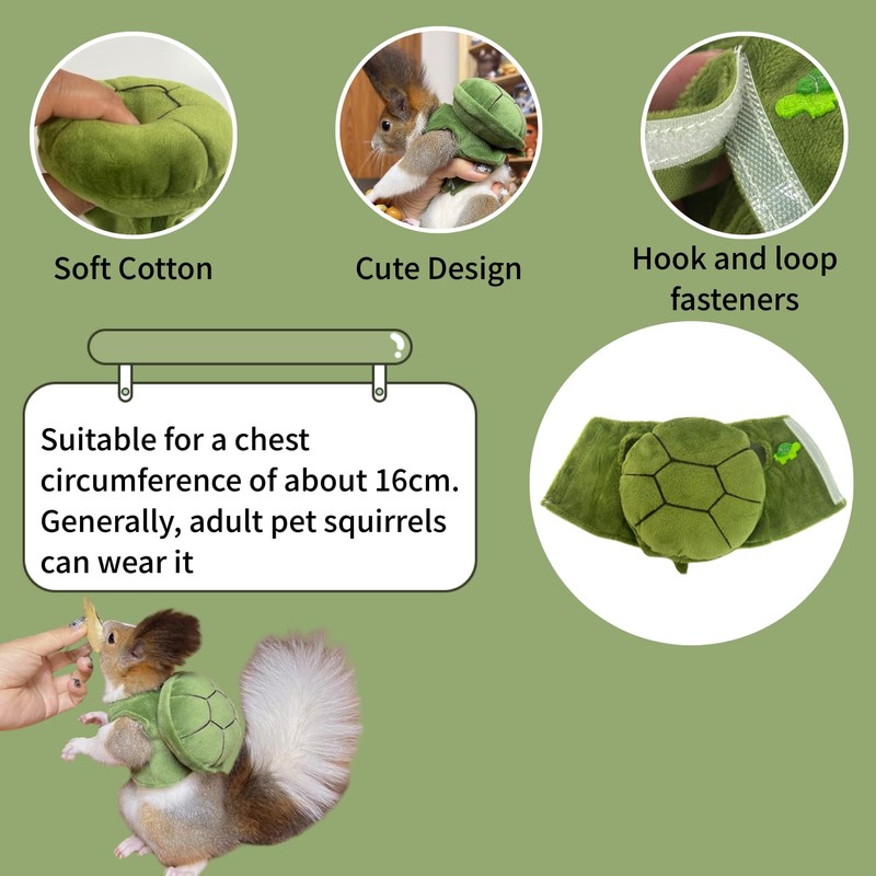 Cute Squirrel Costumes Turtle Shell Kawaii Squirrel Clothes for Small