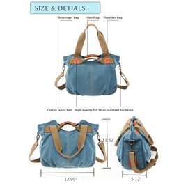 Chikencall Women Ladies Bags Casual Vintage Hobo Canvas Mulit-Pocket Daily Purse Messenger Top Handle Shoulder Large Tote Shopper Handbag Shopping Graffiti European Style Bags