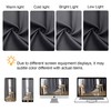 Gwine 24 Inch Long Tier Curtains for Small Window, Short