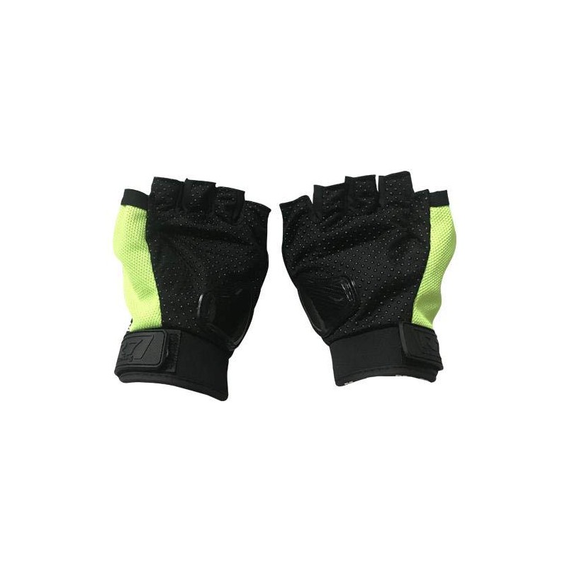 R7 RACING Guantes Vel Amarillo FLUORECENTE R7-3 (Large)