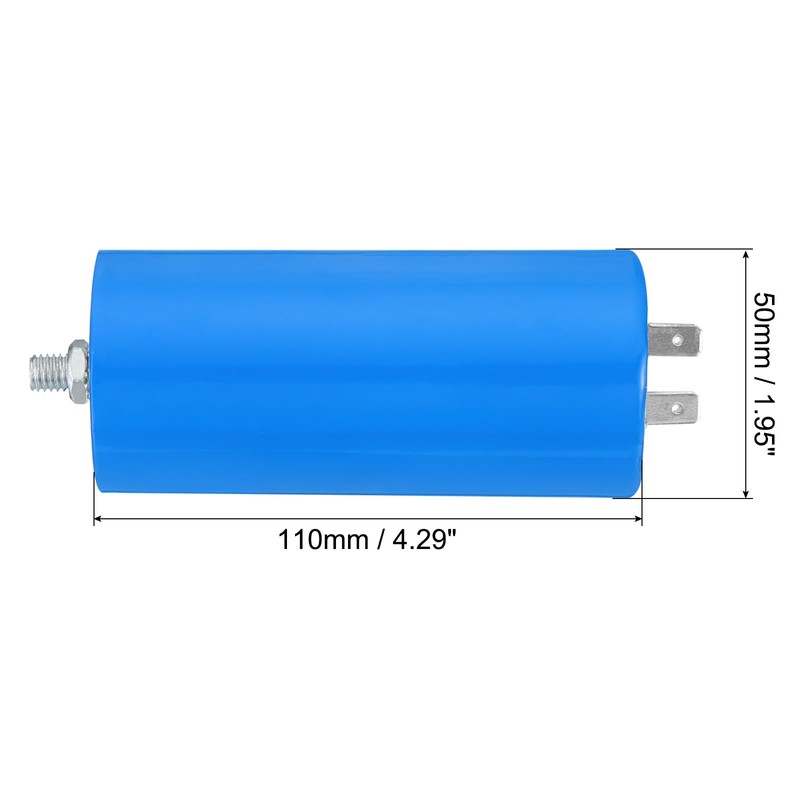 PATIKIL CBB60 70uf Running Capacitor,1Pcs AC 250V 4Pins 50/60Hz Cylinder