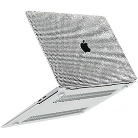 Teazgopx Bling Rhinestone Case for MacBook Air 15 inch 2025 2024 2023 Release M4 A3241/M3 A3114/M2 A2941 Chip with Liquid Retina Display Touch ID,Glitter Sparkle Diamond Fashion Luxury Shiny Shell