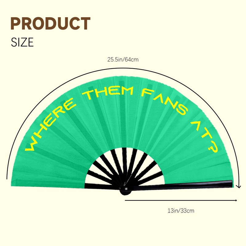 AYTHSRIC 2Pcs Popping Clacking Fan for Line Dancing & Where