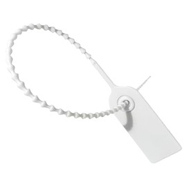 Pack of 100 Seals, Labelling Labels, Key Marking, Plastic Cable Tie Tags, Cable Tie Tags, Can Be Writed, Labelling Labels for Clothes, Shoes, Handbags (White)