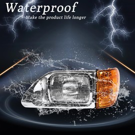 Seassauto Headlight for International 9200-9900 Driver and Passenger Side Headlights Headlamps Assembly for International 2003 2004 2005 2006 2007（Right