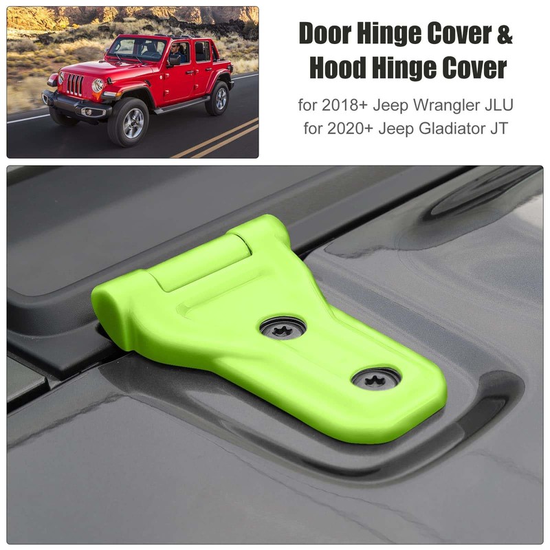 10PCS Door Hinge Cover & Hood Hinge Cover Trim Exterior