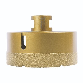 Diamond Core Drill Bits 3-1/2 Inch (90mm) Tile Hole Saws Vacuum Brazed Diamond Hole Saw for Tiles Porcelain Ceramic Glass Marble Brick Granite Quartz, Dry or Wet Use, 5/8-11 Thread