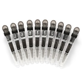 10pcs/set Multicolor Croc Clips Transparent Plastic Hairdresser Clip Hair Styling Sectioning Barrettes Non Slip Alligator Clip Salon DIY Accessories Hairpins for Women and Girls(10pcs-Black)