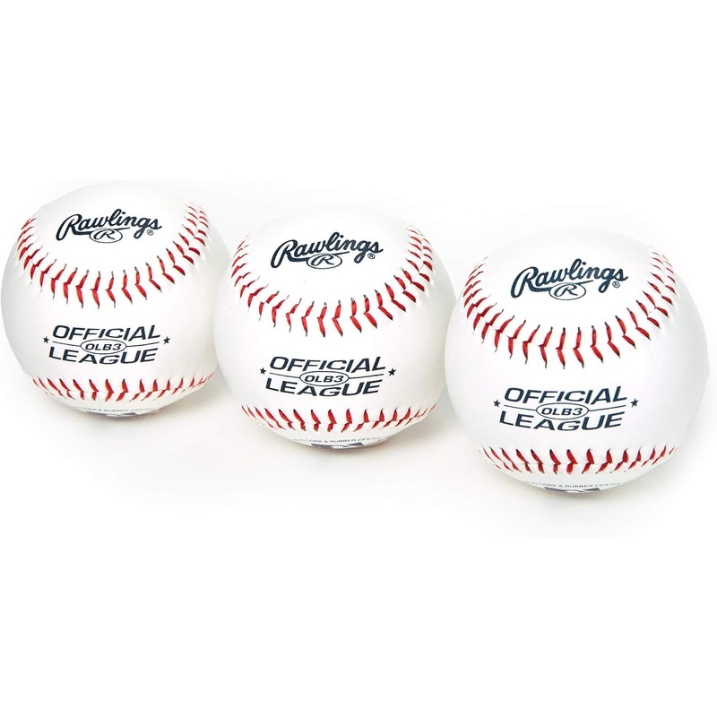 Rawlings OLB3 - Pelotas de béisbol de Grado recreativo, 3