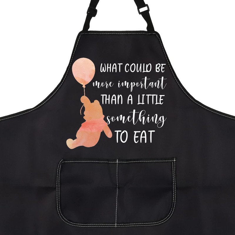 Pooh Bear Inspired Kitchen Apron Bear Cartoon Lover Gift Cooking