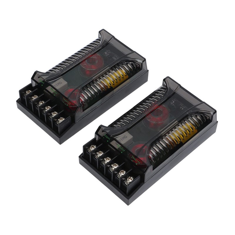 Srum 2 Way Car Audio Crossover, 2pcs Speaker Frequency Divider