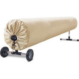 Solar Blanket Cover Pool Reel Cover Swimming Pool Solar Reel Protective Cover 22ft Pool Reel Cover Solar Blanket Cover Swimming Pool Blanket Protector for Above Ground and Inground Pools