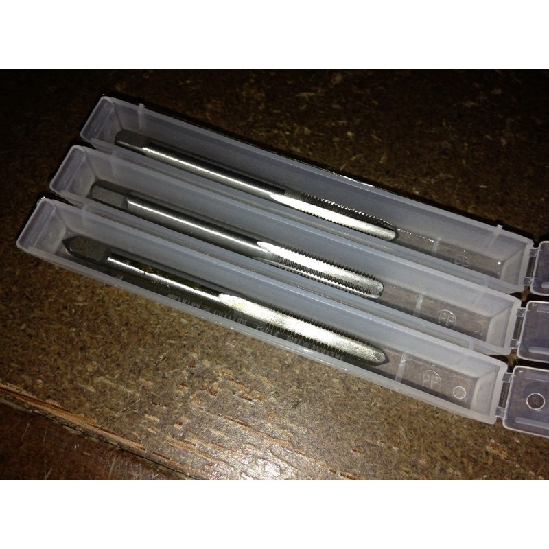 8-40 NS 3 PIECE 4 FLUTE HI-CARBON TAP SET NORSEMAN