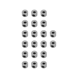Keenso Suspension Stopper Set Wheel Cuff, 20 Pieces Chassis Stopper Set Wheel Cuff 2.1 mm Stainless Steel Exquisite Craftsmanship RC Aeroplane