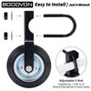 BOODVON Gate Wheel Gate Caster Kit with 1-5/8" Thru 2"
