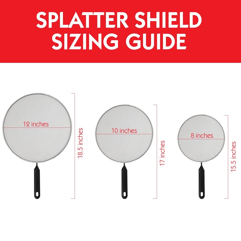 Bene Casa - Fine Mesh Chrome Splatter Shields with Cool
