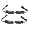 4Pcs Motorcycle LED Turn Signal Lights Mini Front Rear Indicator
